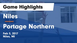 Niles  vs Portage Northern Game Highlights - Feb 3, 2017