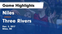 Niles  vs Three Rivers  Game Highlights - Dec. 5, 2017