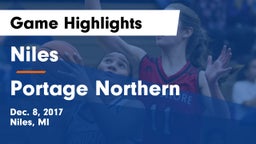 Niles  vs Portage Northern Game Highlights - Dec. 8, 2017