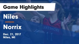 Niles  vs Norrix  Game Highlights - Dec. 21, 2017