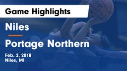 Niles  vs Portage Northern Game Highlights - Feb. 2, 2018