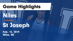 Niles  vs St Joseph Game Highlights - Feb. 15, 2019