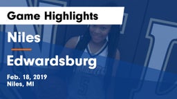 Niles  vs Edwardsburg Game Highlights - Feb. 18, 2019