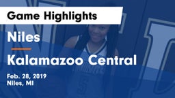 Niles  vs Kalamazoo Central  Game Highlights - Feb. 28, 2019