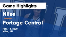 Niles  vs Portage Central  Game Highlights - Feb. 14, 2020