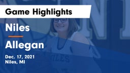 Niles  vs Allegan  Game Highlights - Dec. 17, 2021