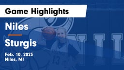Niles  vs Sturgis  Game Highlights - Feb. 10, 2023