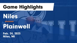 Niles  vs Plainwell  Game Highlights - Feb. 24, 2023