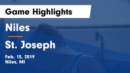Niles  vs St. Joseph  Game Highlights - Feb. 15, 2019