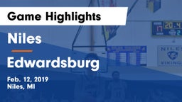 Niles  vs Edwardsburg  Game Highlights - Feb. 12, 2019