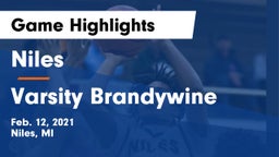 Niles  vs Varsity Brandywine Game Highlights - Feb. 12, 2021
