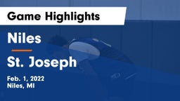 Niles  vs St. Joseph  Game Highlights - Feb. 1, 2022