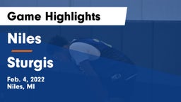 Niles  vs Sturgis  Game Highlights - Feb. 4, 2022