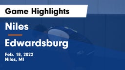 Niles  vs Edwardsburg  Game Highlights - Feb. 18, 2022