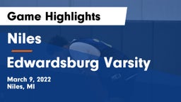 Niles  vs Edwardsburg Varsity Game Highlights - March 9, 2022