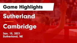 Sutherland  vs Cambridge  Game Highlights - Jan. 15, 2021