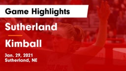 Sutherland  vs Kimball  Game Highlights - Jan. 29, 2021