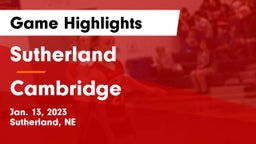 Sutherland  vs Cambridge  Game Highlights - Jan. 13, 2023