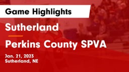 Sutherland  vs Perkins County SPVA Game Highlights - Jan. 21, 2023