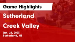 Sutherland  vs Creek Valley  Game Highlights - Jan. 24, 2023