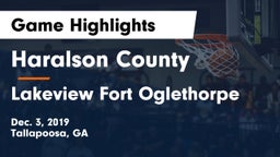 Haralson County  vs Lakeview Fort Oglethorpe  Game Highlights - Dec. 3, 2019