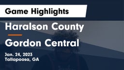 Haralson County  vs Gordon Central   Game Highlights - Jan. 24, 2023