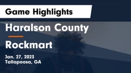 Haralson County  vs Rockmart  Game Highlights - Jan. 27, 2023