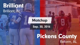 Matchup: Brilliant High vs. Pickens County  2016