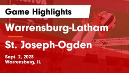 Warrensburg-Latham  vs St. Joseph-Ogden  Game Highlights - Sept. 2, 2023