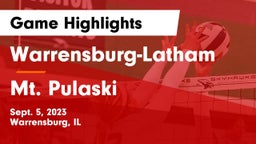Warrensburg-Latham  vs Mt. Pulaski Game Highlights - Sept. 5, 2023