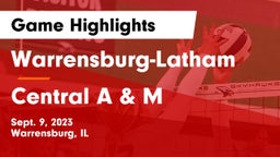 Warrensburg-Latham  vs Central A & M Game Highlights - Sept. 9, 2023