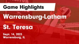 Warrensburg-Latham  vs St. Teresa  Game Highlights - Sept. 14, 2023
