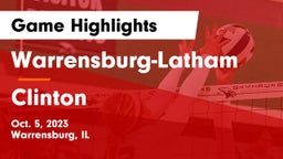 Warrensburg-Latham  vs Clinton  Game Highlights - Oct. 5, 2023