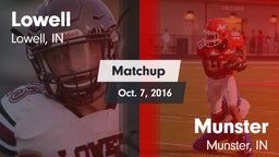 Matchup: Lowell  vs. Munster  2016