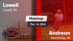 Matchup: Lowell  vs. Andrean  2016