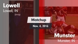 Matchup: Lowell  vs. Munster  2016