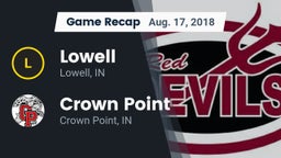 Recap: Lowell  vs. Crown Point  2018