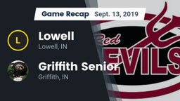 Recap: Lowell  vs. Griffith Senior  2019