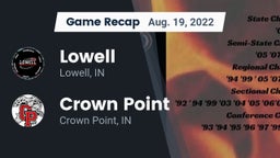 Recap: Lowell  vs. Crown Point  2022