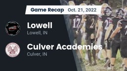 Recap: Lowell  vs. Culver Academies 2022