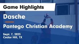 Dasche vs Pantego Christian Academy Game Highlights - Sept. 7, 2023