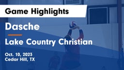 Dasche vs Lake Country Christian  Game Highlights - Oct. 10, 2023
