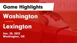 Washington  vs Lexington  Game Highlights - Jan. 28, 2022