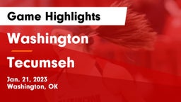 Washington  vs Tecumseh  Game Highlights - Jan. 21, 2023