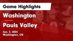 Washington  vs Pauls Valley  Game Highlights - Jan. 2, 2024