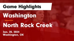 Washington  vs North Rock Creek  Game Highlights - Jan. 20, 2024