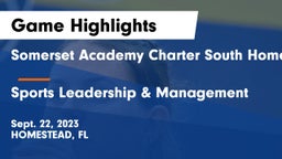 Somerset Academy Charter South Homestead vs Sports Leadership & Management Game Highlights - Sept. 22, 2023