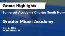 Somerset Academy Charter South Homestead vs Greater Miami Academy Game Highlights - Oct. 2, 2023