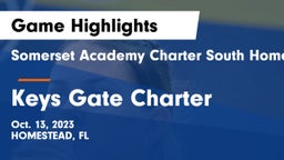 Somerset Academy Charter South Homestead vs Keys Gate Charter Game Highlights - Oct. 13, 2023