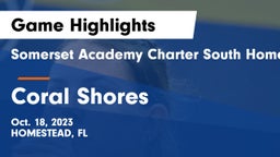 Somerset Academy Charter South Homestead vs Coral Shores  Game Highlights - Oct. 18, 2023